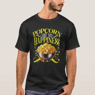 T-shirt le pop-corn est mon bonheur