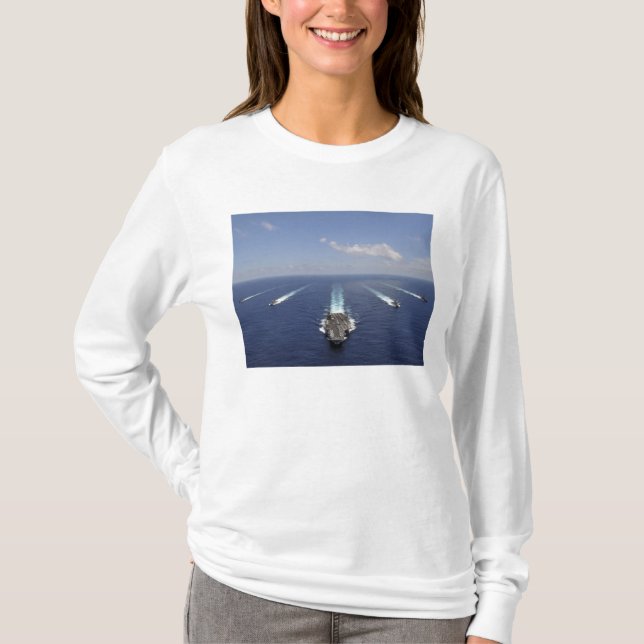 T-shirt Le porte-avions USS Abraham Lincoln (Devant)