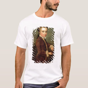 T-shirt Le portrait de Wolfgang Amadeus Mozart a vieilli
