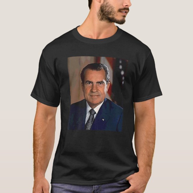 T-shirt Le portrait du président américain Richard Nixon (Devant)