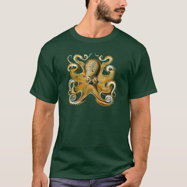 T-shirt Le poulpe d'Ernst Haeckel (Devant)