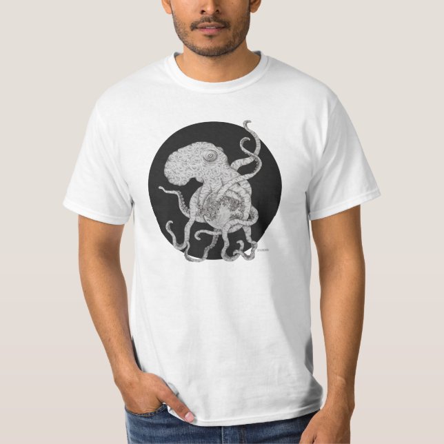 T-shirt Le poulpe lunaire (Devant)