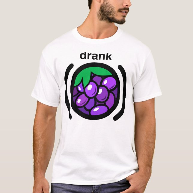 T-shirt Le pourpre a bu (Devant)