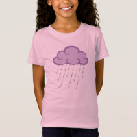 Le pourpre courbe le nuage de pluie avec des