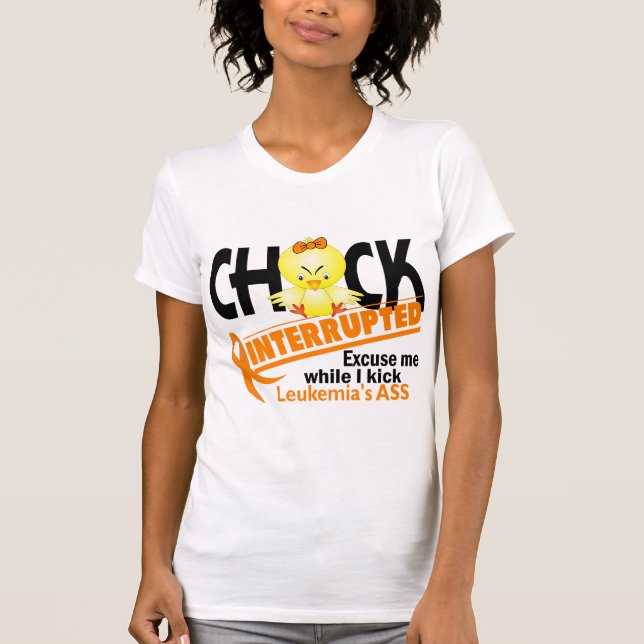 T-shirt Le poussin a interrompu la leucémie 2 (Devant)