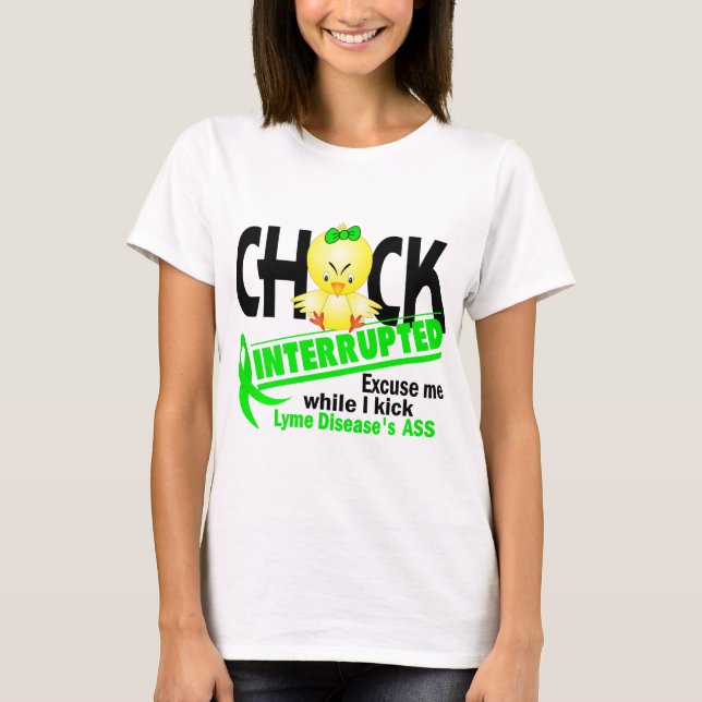T-shirt Le poussin a interrompu la maladie de 2 Lyme (Devant)