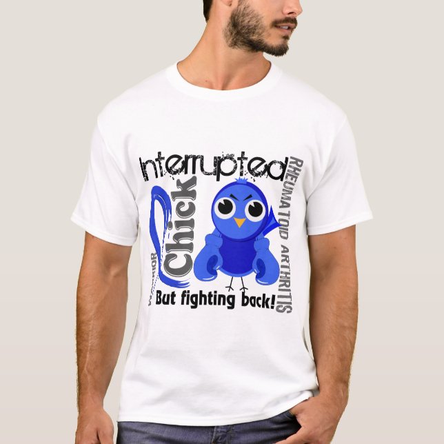 T-shirt Le poussin a interrompu le RA de 3 rhumatismes (Devant)