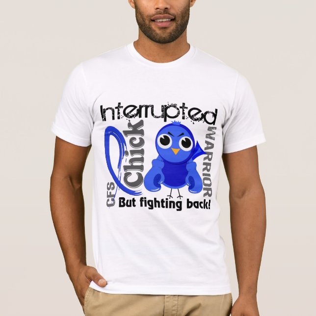 T-shirt Le poussin a interrompu le syndrome chronique de (Devant)
