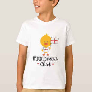 T-shirt Le poussin anglais du football du football badine