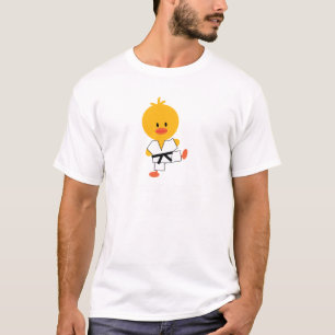 T-shirt Le poussin de karaté badine la pièce en t