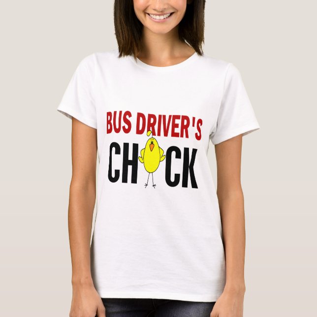 T-SHIRT LE POUSSIN DU CHAUFFEUR DE BUS (Devant)