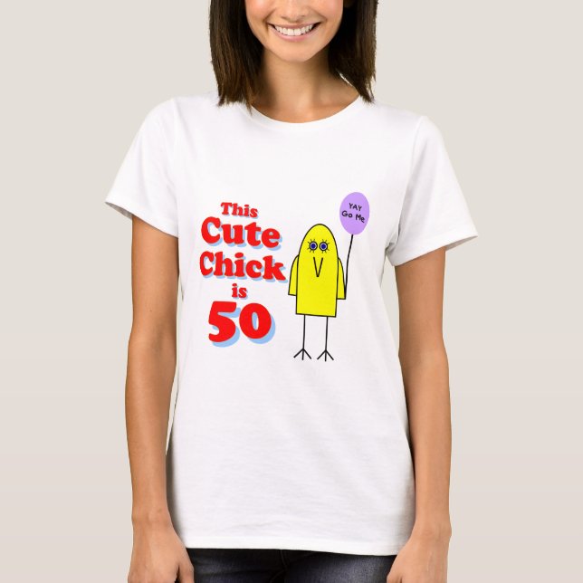T-shirt Le poussin mignon est 50 ! (Devant)