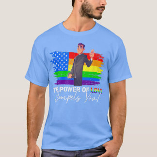 T-shirt Le Pouvoir De L'Amour Vous Conduit Lgbt Pries Gay 