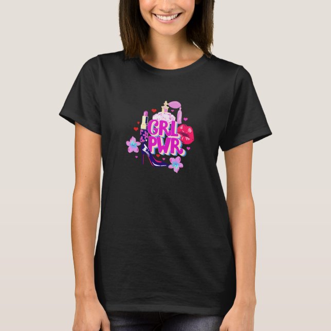 T-shirt Le pouvoir des filles (Devant)