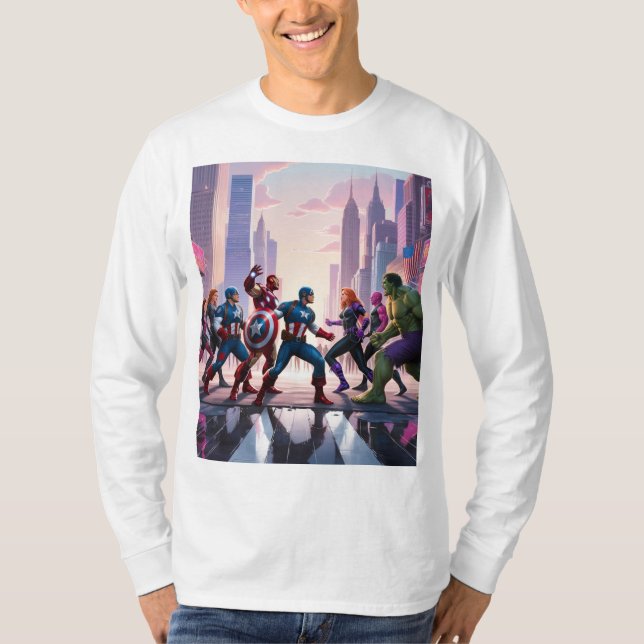 T-shirt "Le pouvoir des vengeurs" (Devant)