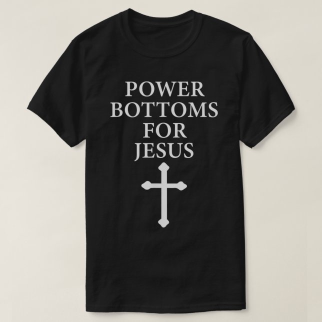T-shirt Le pouvoir en bas de la Bible chrétienne Jésus Chr (Design devant)