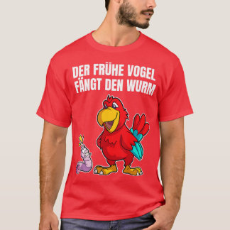 T-shirt Le premier oiseau attrape le ver amusant