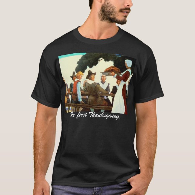 T-shirt Le premier thanksgiving (Devant)