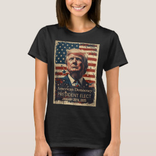 T-shirt Le Président Américain De La Démocratie Élève À La