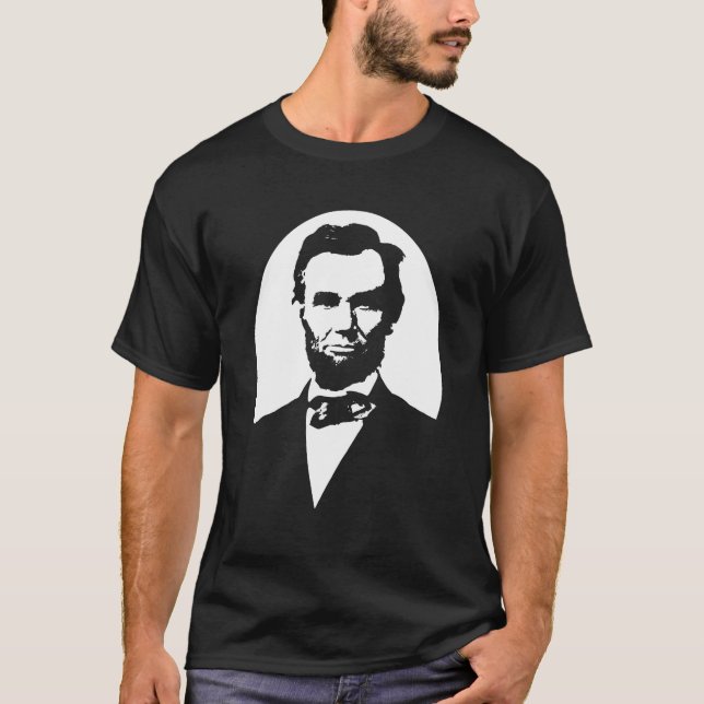T-shirt Le président de l'Amérique -- Abraham Lincoln (Devant)