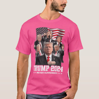 T-shirt Le président Donald J Trump 2024 ne se rend jamais