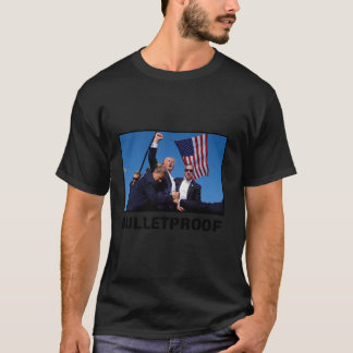 T-shirt Le président Donald J Trump BULLETPROOF 2024 Tir