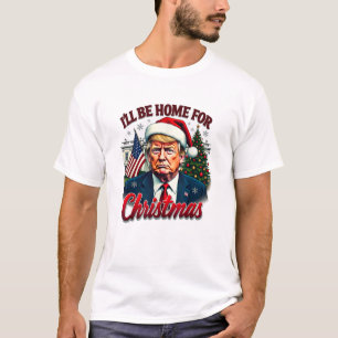 T-shirt Le président Donald Trump Noël à la maison de papa