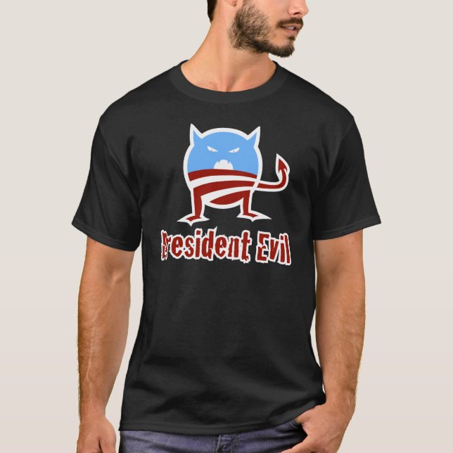 T-shirt Le Président Evil d'Anti-Obama (Devant)