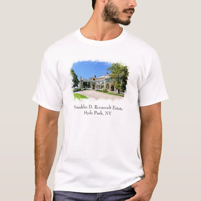 T-shirt Le président Franklin D. Le Manoir de Roosevelt (F (Devant)