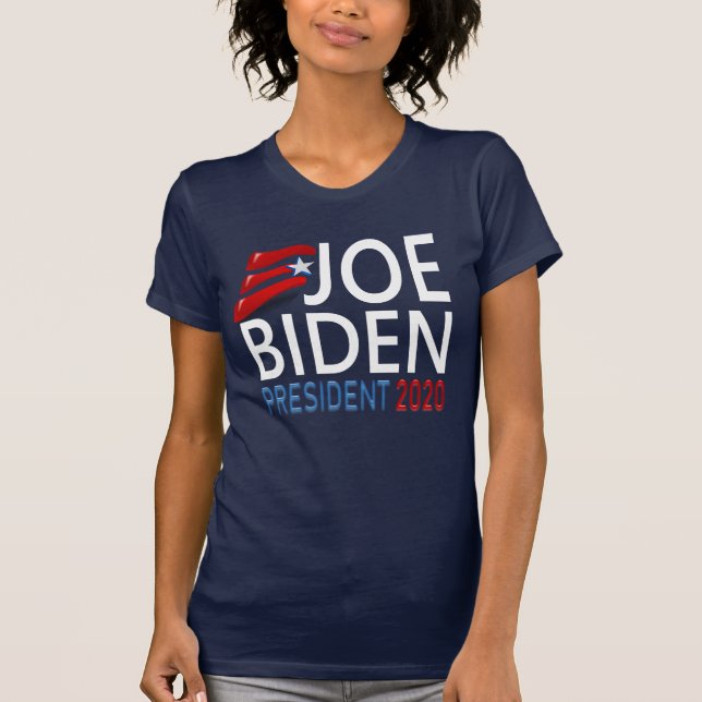T-shirt Le Président Joe Biden 2020 Élection Texte bleu ro (Devant)