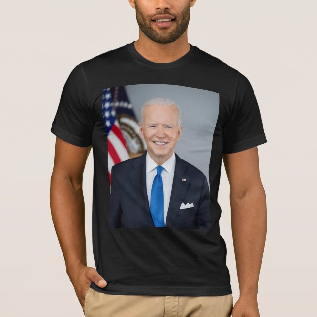 T-shirt Le président Joe Biden Portrait de la Maison Blanc (Devant)