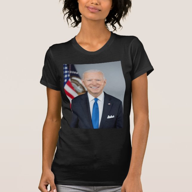 T-shirt Le président Joe Biden Portrait de la Maison Blanc (Devant)