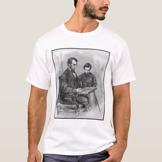 T-shirt Le Président Lincoln et son fils (Devant)