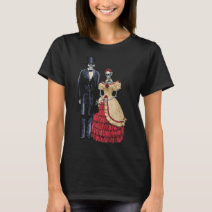 T-shirt Le président Lincoln Skeleton, Halloween Skeleton