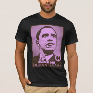 T-shirt Le Président Obama, changement est maintenant