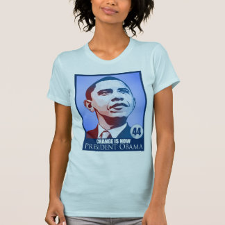 T-shirt Le Président Obama, changement est maintenant