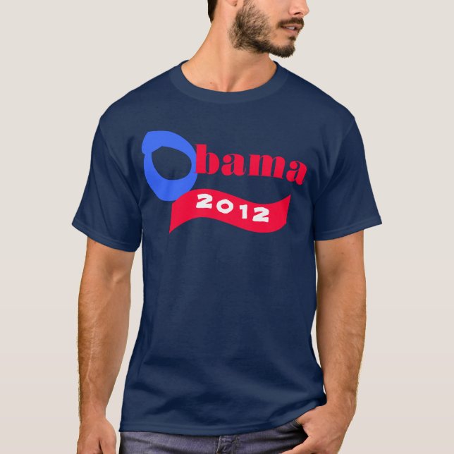 T-shirt Le Président Obama Elect 2012 (Devant)