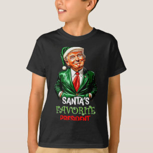 T-shirt Le président préféré du Père Noël Drôle de Père No