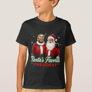 T-shirt Le président préféré du Père Noël Noël Mignon Trum