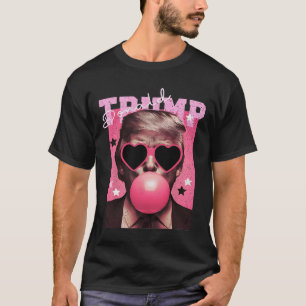 T-shirt Le Président Trump souffle la bulle de la gomme dr
