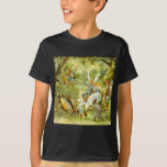 T-shirt Le Prince Fairy et Thumbelina<br><div class="desc">Le Prince Fairy et Thumbelina se trouvent au fond de la forêt de fées. Une merveilleuse image de fée vintage emblématique.</div>