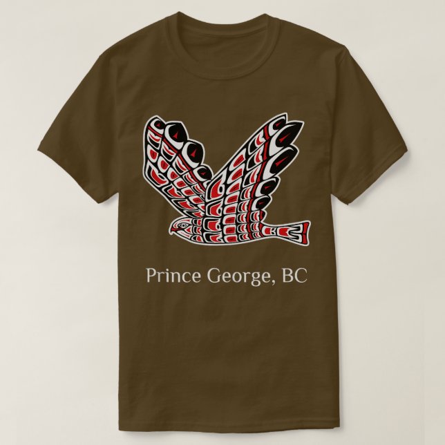 T-shirt Le Prince George Redail Hawk Oiseau autochtone de  (Design devant)