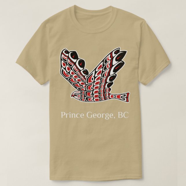 T-shirt Le Prince George Redail Hawk Oiseau autochtone de  (Design devant)