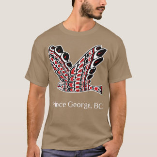 T-shirt Le Prince George Redail Hawk Oiseau autochtone de 