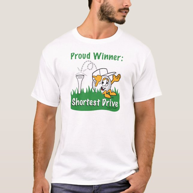 T-shirt Le prix de trou le plus court d'entraînement pour (Devant)