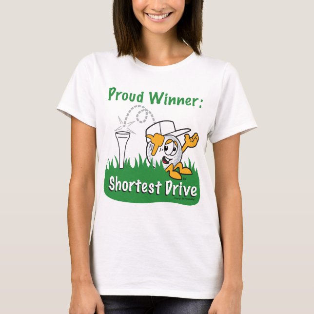 T-shirt Le prix de trou le plus court d'entraînement pour (Devant)