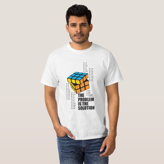 T-shirt Le problème est la solution (Devant entier)