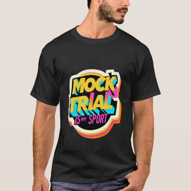 T-shirt Le procès simulé est mon sport débat faculté de dr (Devant)