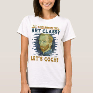 T-shirt Le professeur d'art drôle a laissé le cadeau