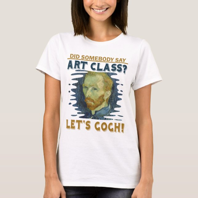 T-shirt Le professeur d'art drôle a laissé le cadeau (Devant)